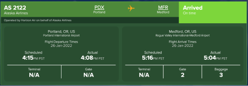Flight status by flight